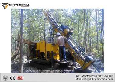 ความลึก NQ 800m Crawler Mounted Drill Rig Surface Diamond Core Exploration